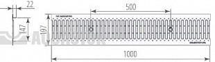 Решётка штампованная оцинкованная DN150